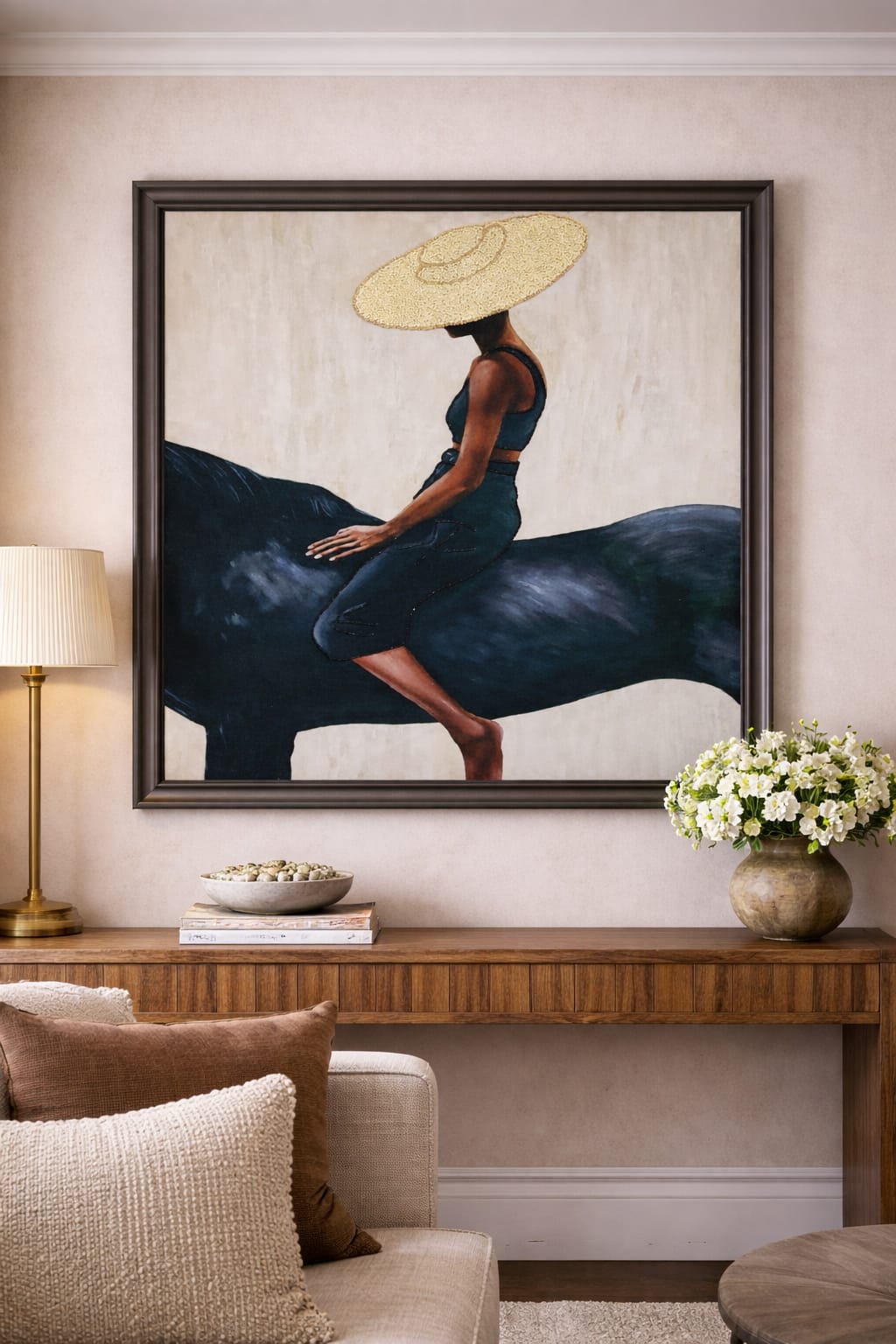 Modern Portrait Canvas Art – Elegant Contemporary Wall Painting
