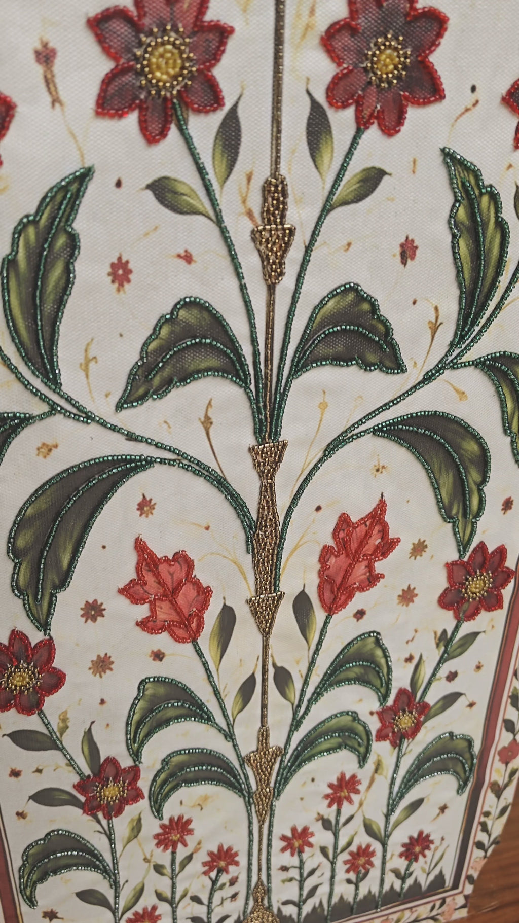 'Mughal Garden' Wooden Floor Lamp