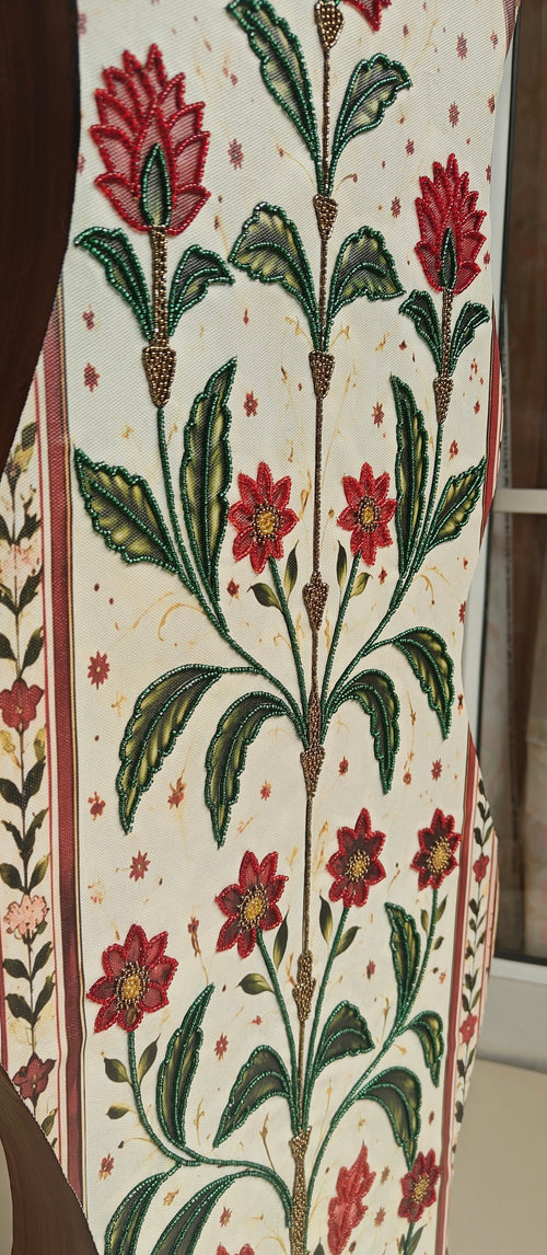 'Mughal Garden' Wooden Floor Lamp