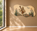 Hanumanji in Harmony Asymmetric Wooden WallArt