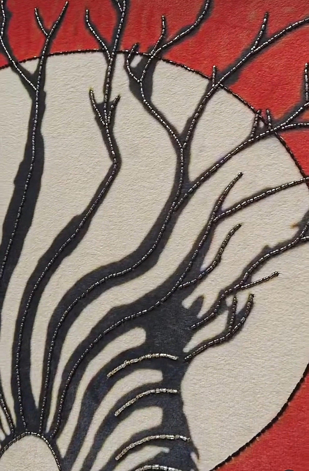 Contemporary zebra with tentacles